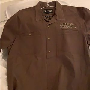 Unique brown HD shirt sleeve garage shirt